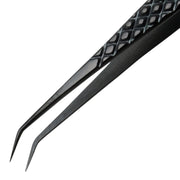 EZ Grip Black Tweezers Stainless Steel, #65A Pattern