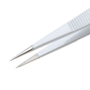 E-Z Pik Tweezers 00D White with Serrated Tips