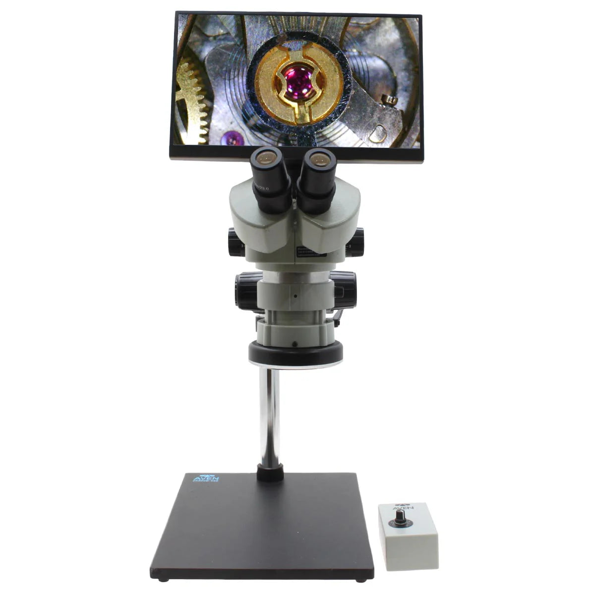 レンズ(ズーム) heterover Stereo Zoom Microscope SPZV-50 [6.7x–50x] with Mighty Cam Eidos 4K