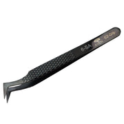 EZ Grip Black Tweezers Stainless Steel, 6 Pattern