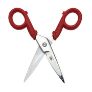 Electrician Scissors with Wire Stripping Slots & Plastic Grips