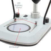 Mighty Scope ClearVue Digital Microscope 8x-25x with Dual Gooseneck LEDs and Back  Light