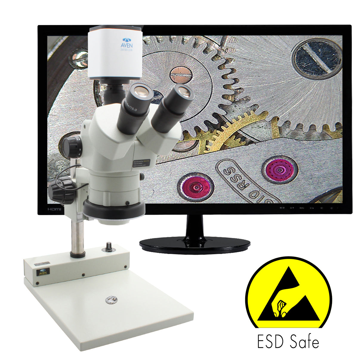 Stereo Zoom Trinocular Microscope SPZV-50E [6.7x - 50x] with