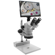 SPZV-50E Trinocular Microscope with Mighty Cam Eidos 5M Integrated Camera/Monitor ESD Safe