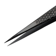 EZ Grip Black Tweezers Stainless Steel, AA Pattern
