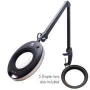In-X® Magnifying Lamp 8 Diopter [3x] bundled with a 5 Diopter Lens  [2.25x]