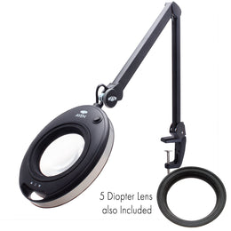 In-X® Magnifying Lamp 15 Diopter [4.75x] bundled with a 5 Diopter Lens  [2.25x]