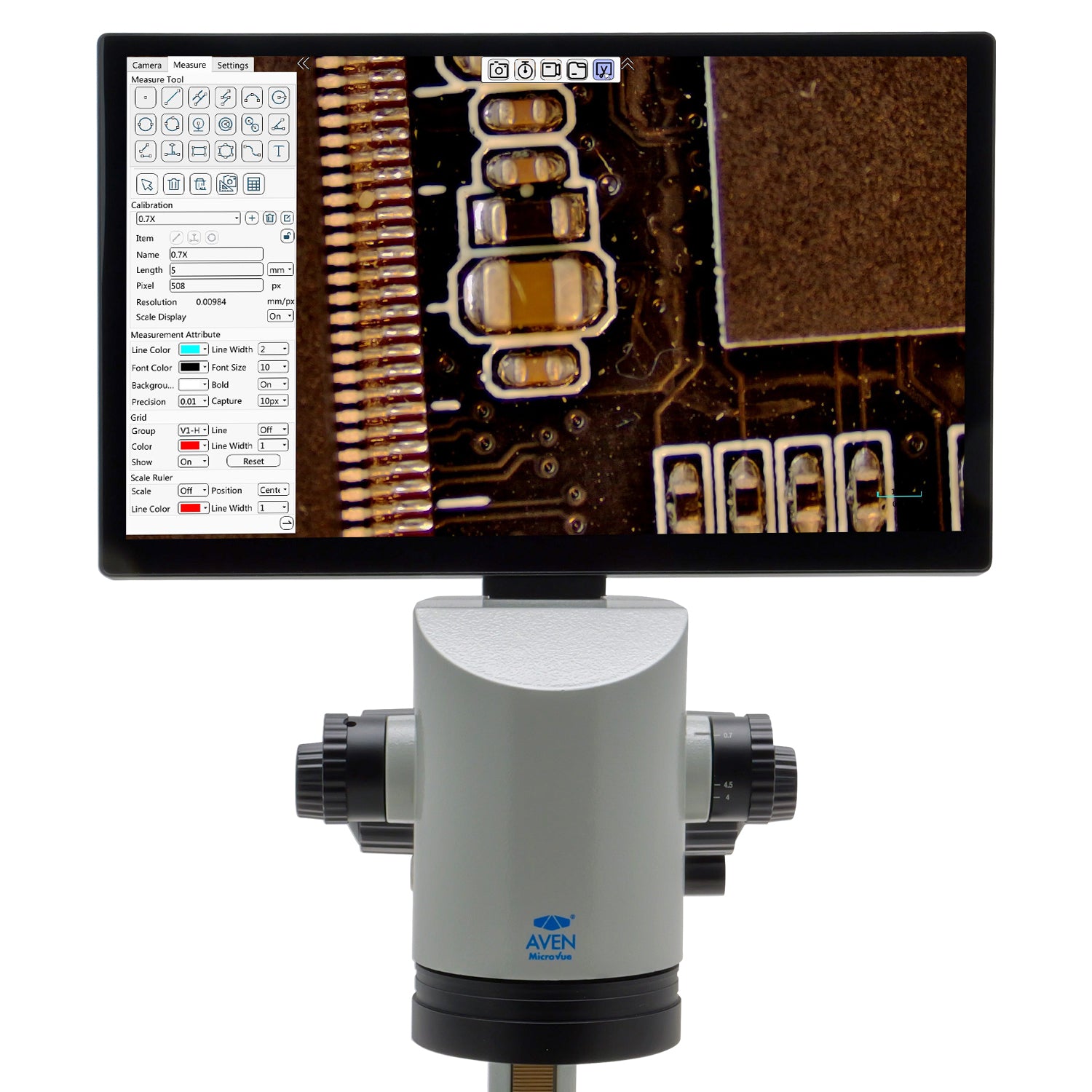 MicroVue 2.0 [21x - 133x] Digital Microscope – Aven Tools