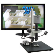 Digital Microscope with 360 Viewer, Mighty Cam ES on Post Stand with Gooseneck LEDs [22x - 147x]