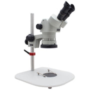 Stereo Zoom Microscope SPZ-50 [6.7x - 50x] With Ergo Post Stand and LED Focus Mount