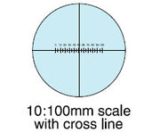 Microscope Eyepiece 10x with 10:100mm Scale Cross Hair