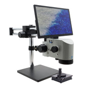 MicroVue 2.0 Digital Microscope [21x - 133x] with Double Arm Boom Stand and X/Y/R Gliding Stage