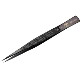 EZ Grip Black Tweezers Stainless Steel, AA Pattern