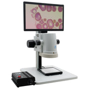 MicroVue Digital Microscope with Built-In HD Monitor [17 - 110x] and LED Backlight