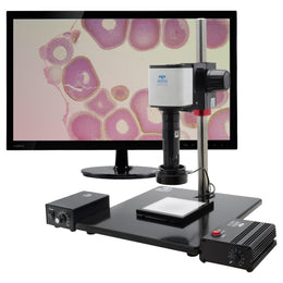Digital Microscope Mighty Cam Pro Auto Focus [28.8x - 384x] with Standard Stand and LED Backlight