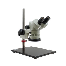 Stereo Zoom Microscope SPZ-50 [6.7x - 50x] With Post Stand and LED Focus Mount