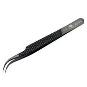 EZ Grip Black Tweezers Stainless Steel, #7 Pattern