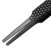 EZ Grip Black Tweezers Stainless Steel, 2A Pattern