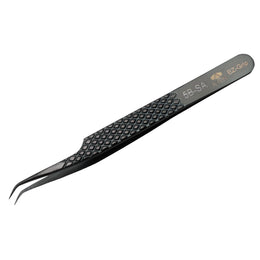 EZ Grip Black Tweezers Stainless Steel, 5B Pattern