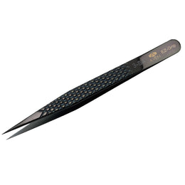 EZ Grip Black Tweezers Stainless Steel, #3 Pattern