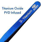Titanium Blue Tweezers, Pattern #3