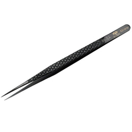 EZ Grip Black Tweezers Stainless Steel, #66 Pattern