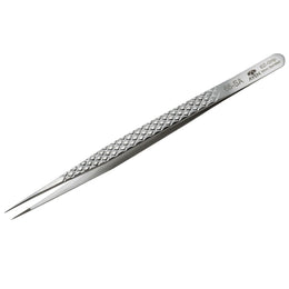 EZ Grip Micro-Serrated Tweezers Stainless Steel, #66 Pattern
