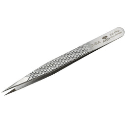 EZ Grip Micro-Serrated Tweezers Stainless Steel, 3 Pattern