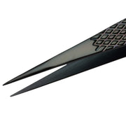 EZ Grip Black Tweezers Stainless Steel, OO Pattern