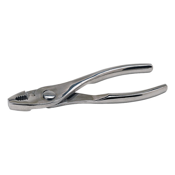 Slip Joint Pliers With Serrated Jaw - Adjustable 5-Position Tool For Removing Rusted & Stripped Screws (Red)
