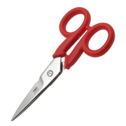 Electrician Scissors with Wire Stripping Slots & Plastic Grips