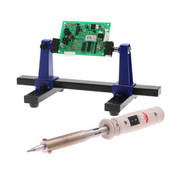 Soldering Iron 80W with Fine and Chisel Tips + Adjustable Circuit Board Holder