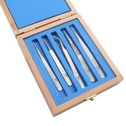 Technik 5-Piece Precision Tweezer Set