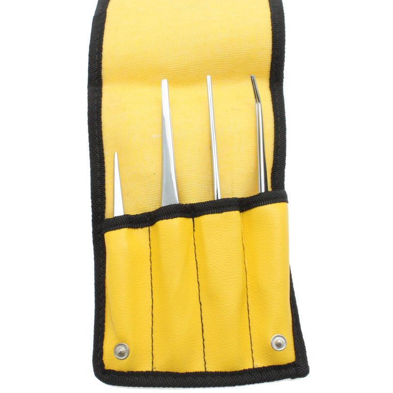 4 Piece Cross Locking Tweezers Set – Aven Tools