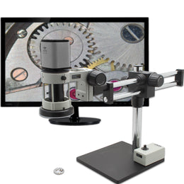 Digital Microscope Mighty Cam ES [7x-70x] Macro Lens with Double Arm Boom Stand