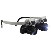Eye Loupe Inspection Goggles with LEDs [6x - 25x]