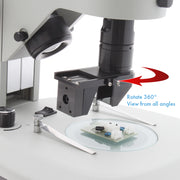 Digital Microscope with 360 Viewer, Mighty Cam ES on Track Stand [22x - 147x]