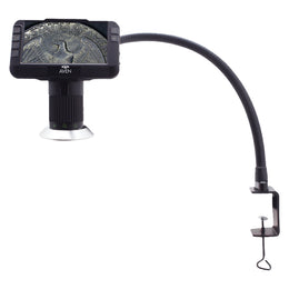 Mighty Scope ClearVue Digital Microscope 8x-25x + 18 Inch FlexArm Stand with Table Clamp and Diffuser