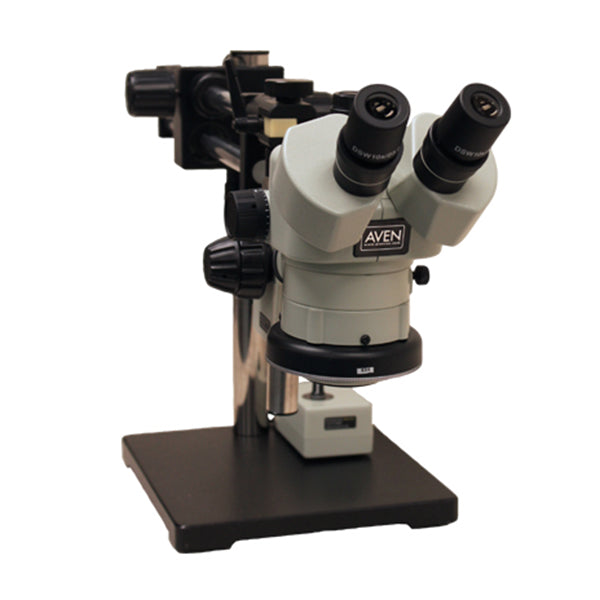Stereo Zoom Binocular Microscope SPZ-50 [6.75x -50x] on Double Arm Boo ...