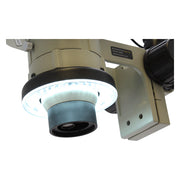Stereo Zoom Binocular Microscope SPZ-50 [6.75x -50x] on Ultra Glide Boom Stand & LED  Ring Light