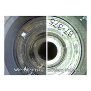 Stereo Zoom Binocular Microscope SPZ-50 [6.75x-50x] on Post Stand with LED Ring Light with Adjustable Polarizer