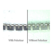 Stereo Zoom Trinocular Microscope SPZV-50 [6.75x-143x] on Post Stand, Integrated Camera/Monitor & Adjustable Polarizer