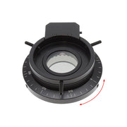 Stereo Zoom Trinocular Microscope SPZV-50 [6.75x-143x] on Post Stand, Integrated Camera/Monitor & Adjustable Polarizer