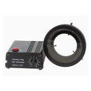 Stereo Zoom Bincoular Micrsocope SPZ-50 [6.75x-50x] on Post Stand with LED Ring Light with Polarizer