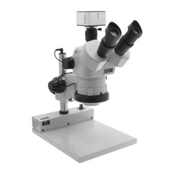ESD Safe SPZV-50E Stereo Zoom Trinocular Microscope with Mighty Cam US ...
