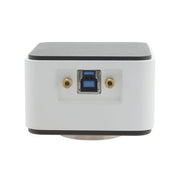 Stereo Zoom Trinocular Microscope SPZV-50 [6.75x-50x] on Post Stand with Integrated Light and USB 6M Camera