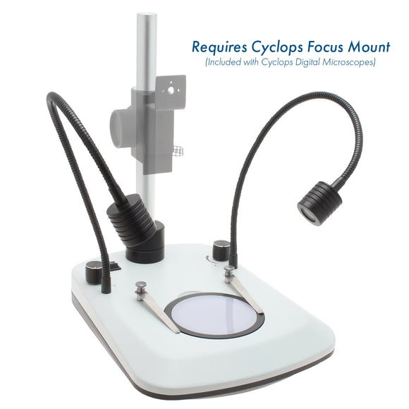 Checking Post Stand Cyclops Post Stand with Gooseneck and Backlight LEDs – Aven Tools