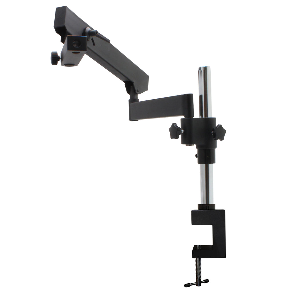 Articulating Arm Stand with Vertical Post and Table Clamp – Aven Tools