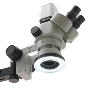 Stereo Zoom Trinocular Microscope SPZV-50 [6.7x - 50x] With Mighty Cam Pro Auto Focus Auto Focus Camera on Ultra-Glide Stand