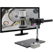 Digital Microscope Mighty Cam Pro Auto Focus [7 -70x] on Ultra Glide Stand with LED Focus Mount + HD Monitor | Aven Tools